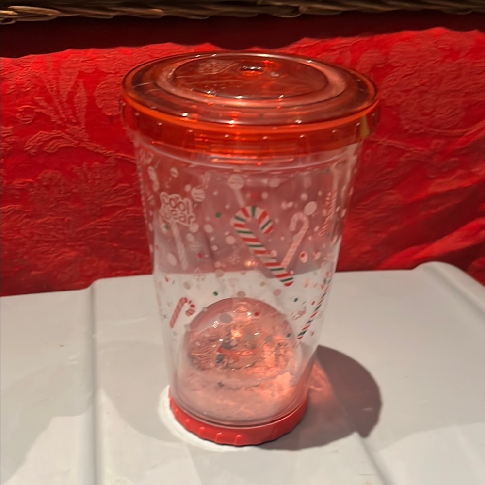 Red Clear rare novelty Cool Gear Tumbler no straw but I will try to supply one.